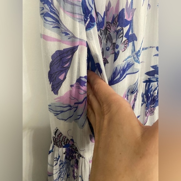 Banjanan Gladys Maxi Dress in Jubilee Blue & White Size Medium - Picture 6 of 7